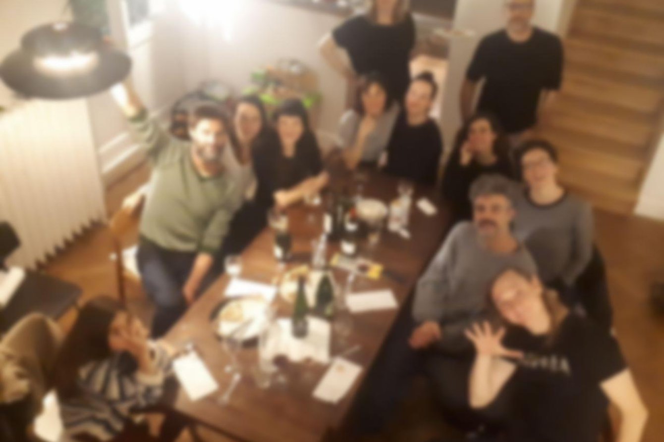 A group picture of the Common Wallet group members, blurred.