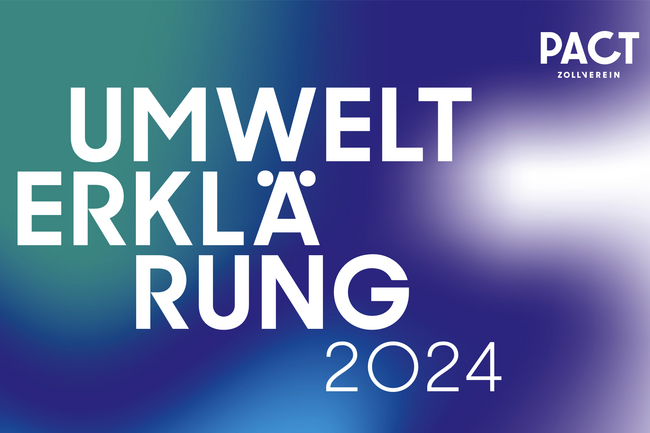 Cover Umwelterklärung 2024 - PACT Zollverein